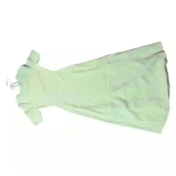 Maje NWT Ruche Vert Tie-Back MIDI Dress in Light Green Size 38/Medium - Picture 9 of 13